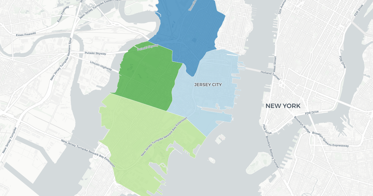 Jersey City Police Districts