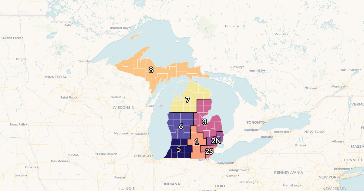 Michigan healthcare regions