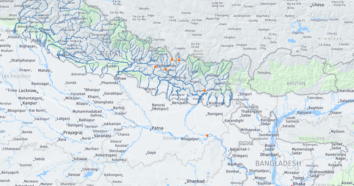 Major River System Of Nepal   630 