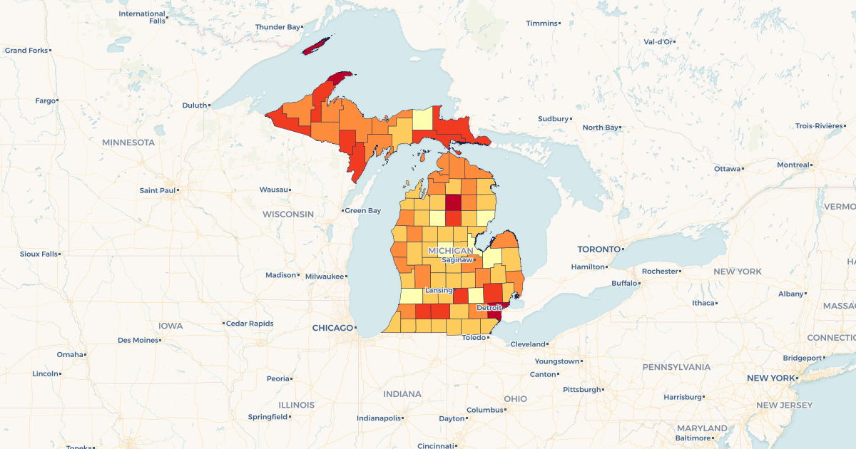 Michigan State Police District Map